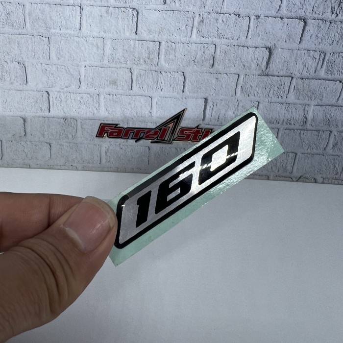 Stiker 160 timbul sticker 160 3d vario pcx - Hitam