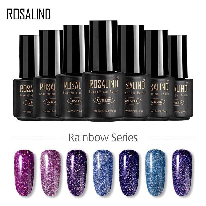 (01 - 20) ROSALIND Rainbow Series Gel Nail Polish UV LED / Kutek / Cat Kuku