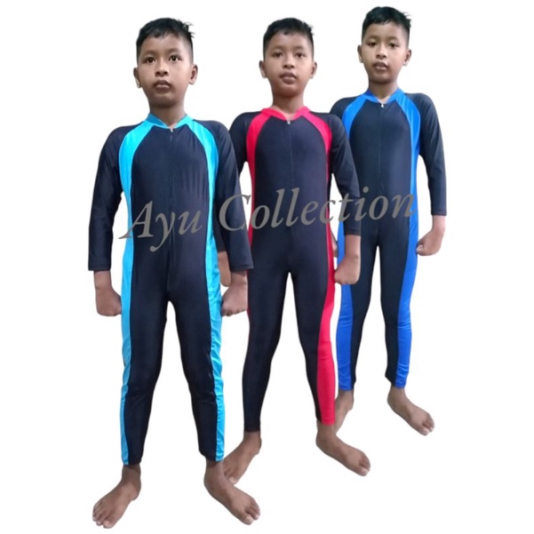 Baju renang anak remaja.Baju renang remaja laki-laki dan perempuan.Diving selam anak tanggung