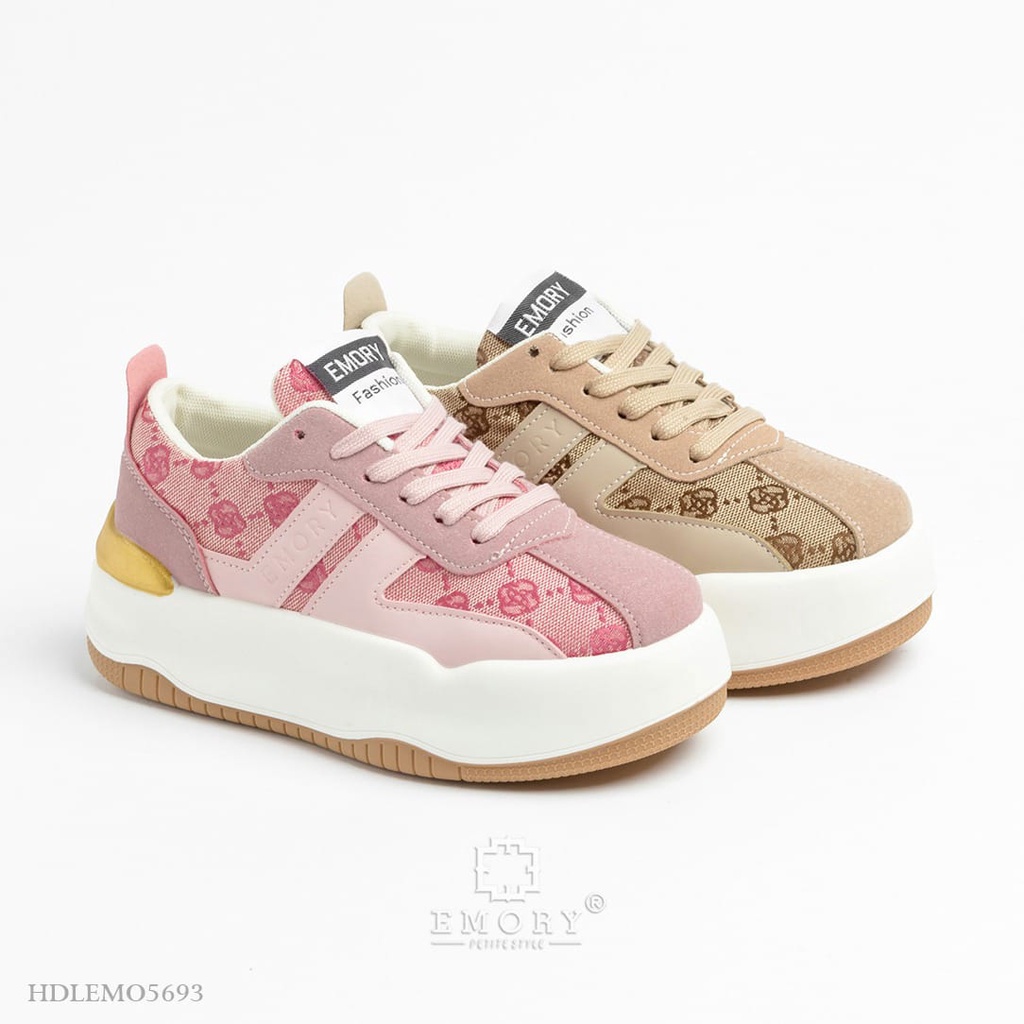 SEPATU SNEAKERS WANITA EMORYSTYLE Vareny  HDLEMO 5693 MB PINK