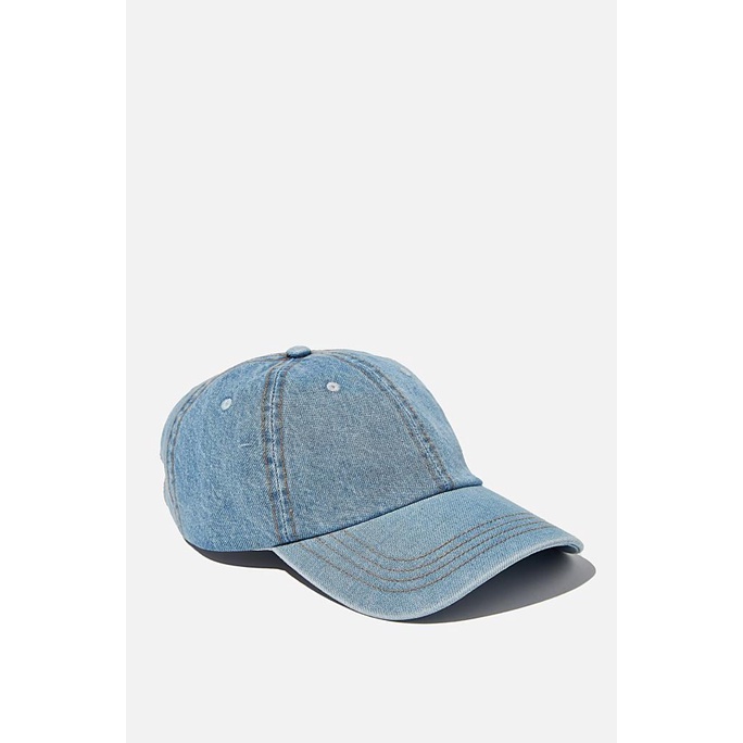 Rubi - Topi Wanita - Classic Dad Cap Biru Denim