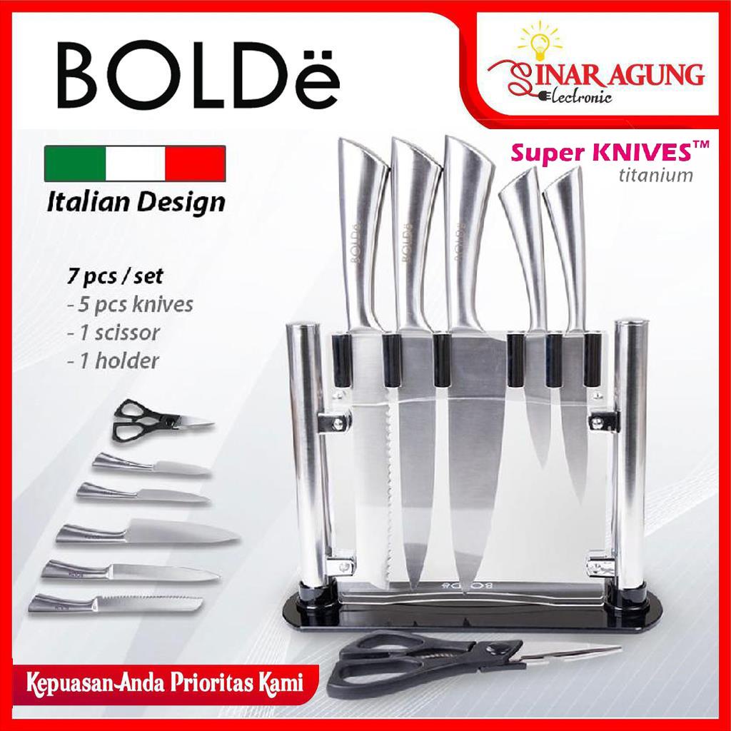 Jual Bolde Super Knives Titanium Pcs Set Original Titanium Silver Shopee Indonesia