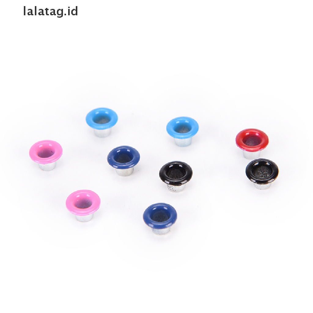 [lalatag] 100pcs 4.5mm Scrapbook Eyelet Random Mata Ikan Bahan Metal Warna Campur Untuk Pakaian DIY New [ID]