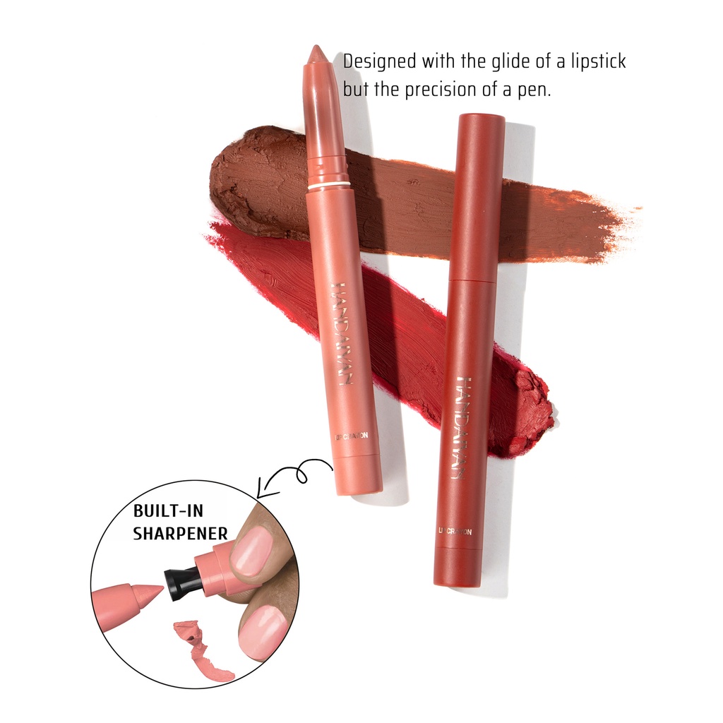 【Lip 2 in 1】Matte Lip Liner Pensil  lipstik Lipliner Tahan Lama Pensil Lipliner Tahan Air