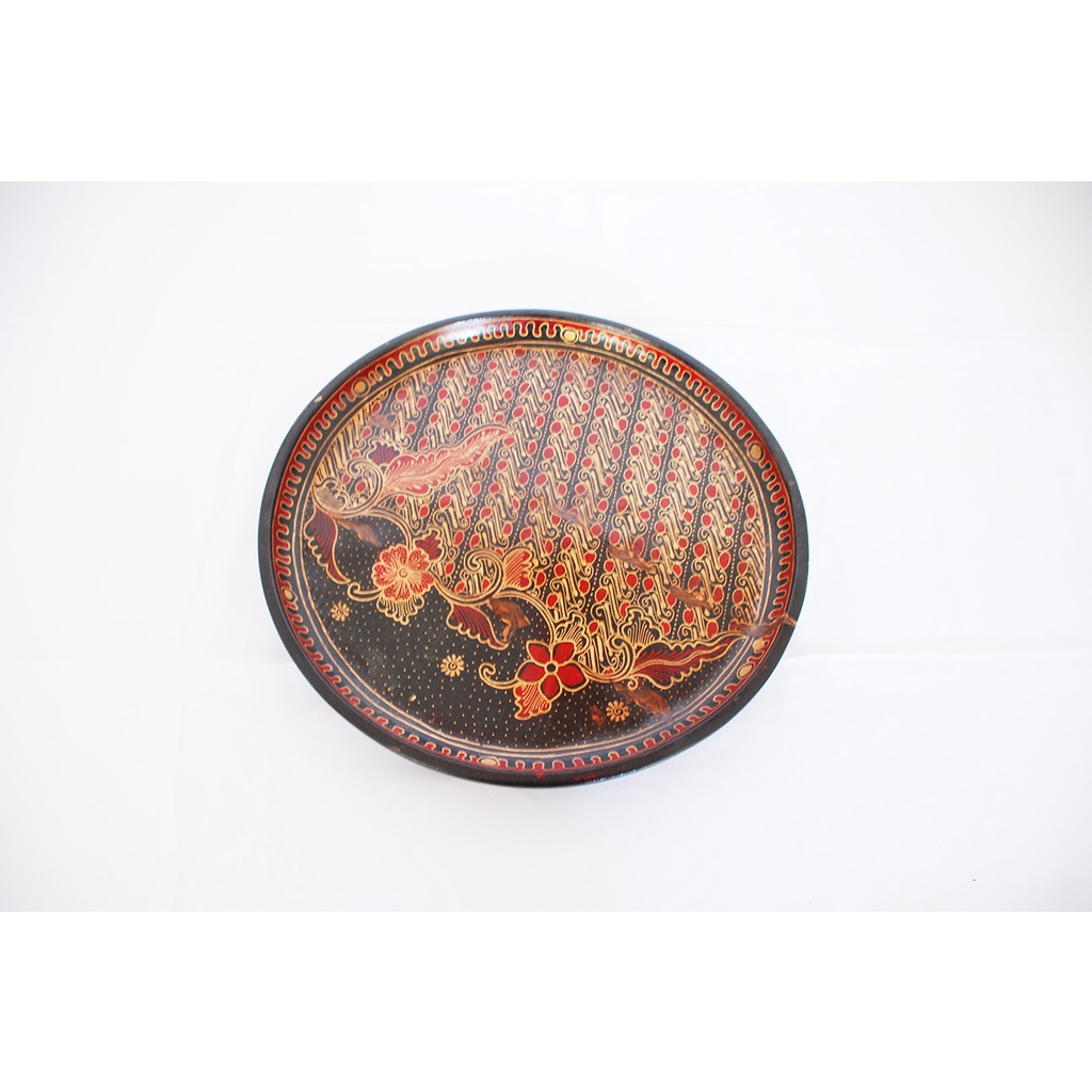 Piring Batik Kayu Aneka Ukuran Souvenir Jogja Indonesia