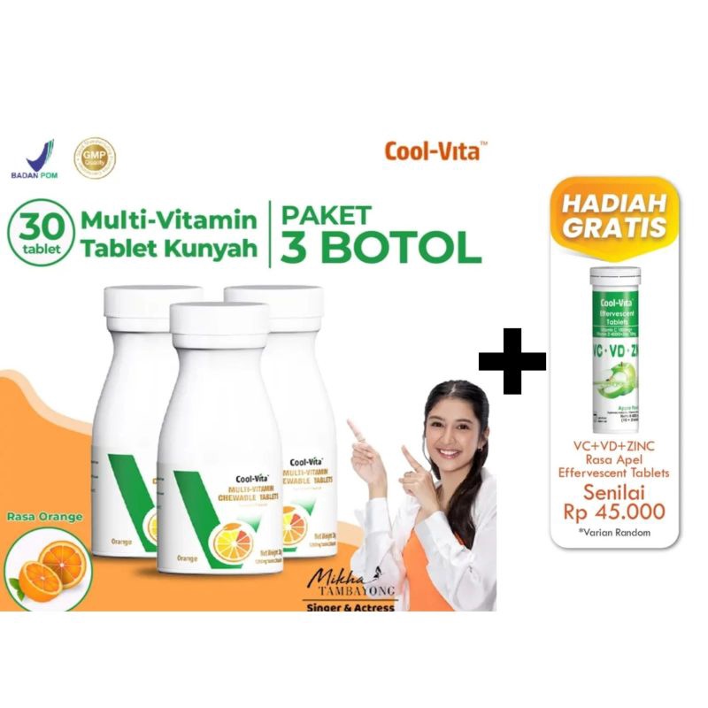 COOLVITA CRAWABLE ORENS ( 3pcs ) TABLET KUNYAH
