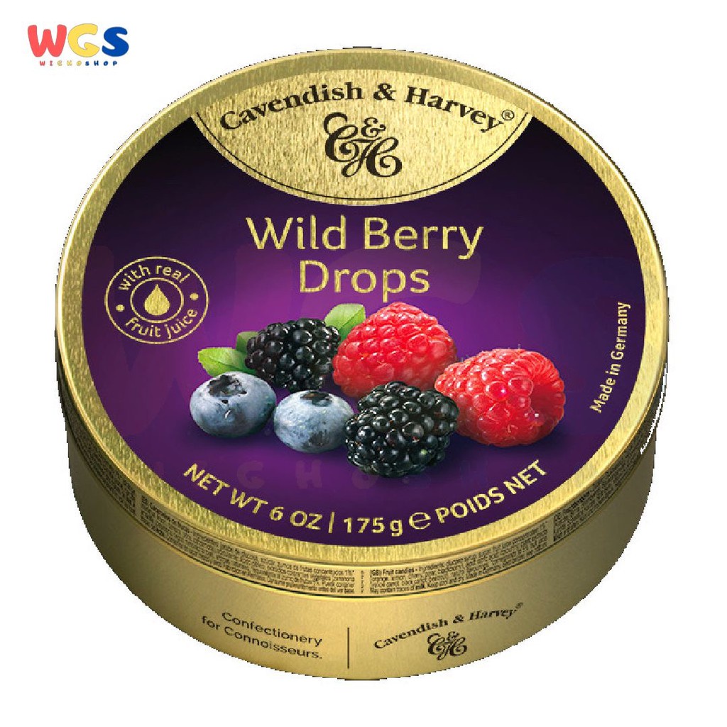 Permen Cavendish &amp; Harvey Wild Berry Drops Candy 175g