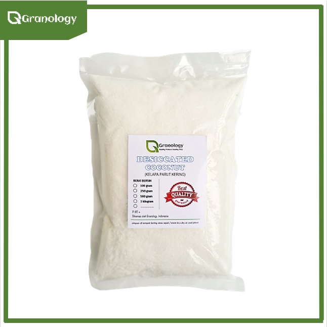 Kelapa Parut Kering / Dessicated Coconut (1 kilogram) by Granology