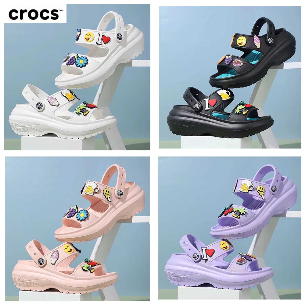 Crocs Sandal Wanita/ Classic By Crocs/ Free Jibbits Pantai