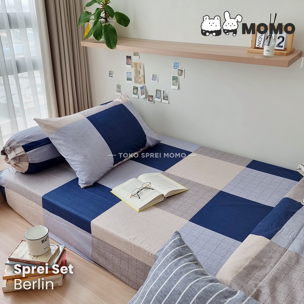 Sprei Set Katun Lokal - Minimalis 01 - Ukuran 100 x 200