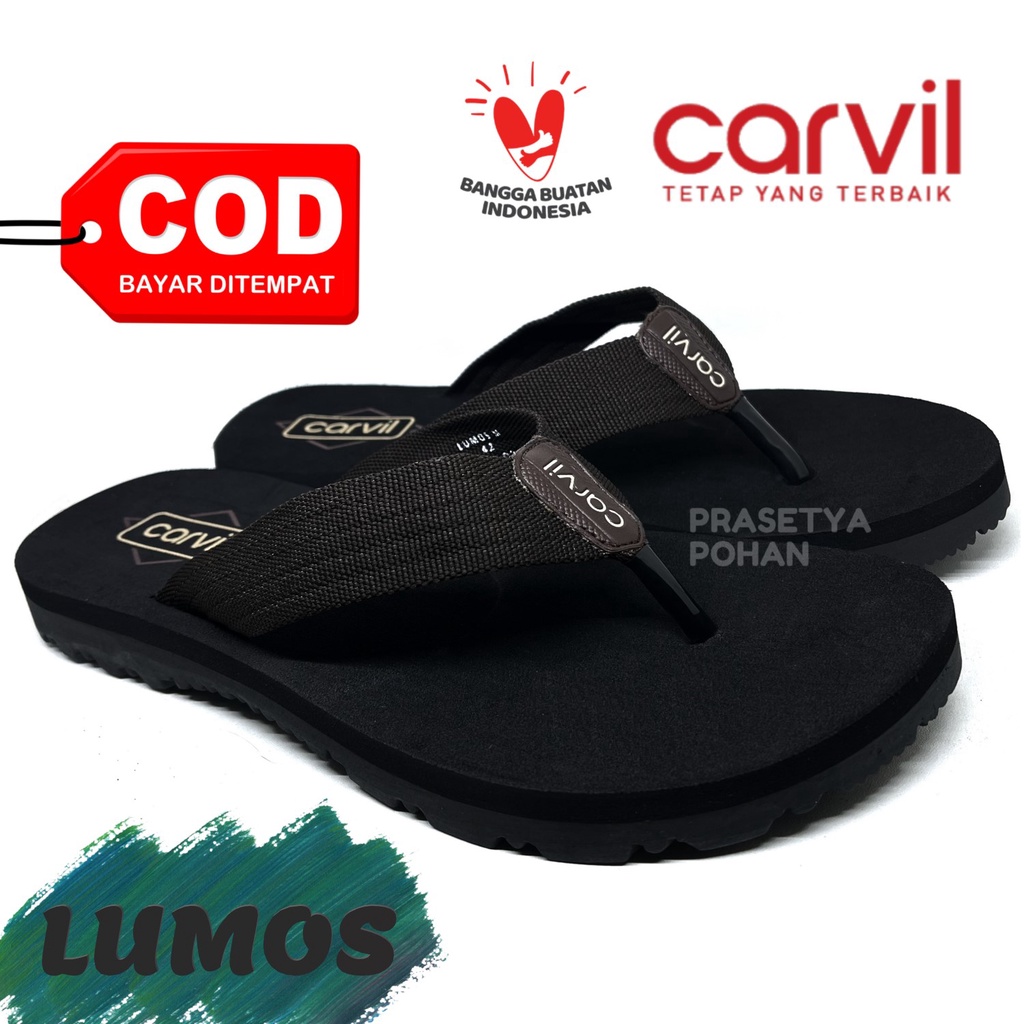 Sandal Pria Carvil Original Anti Air - Sendal Carvil Trevis