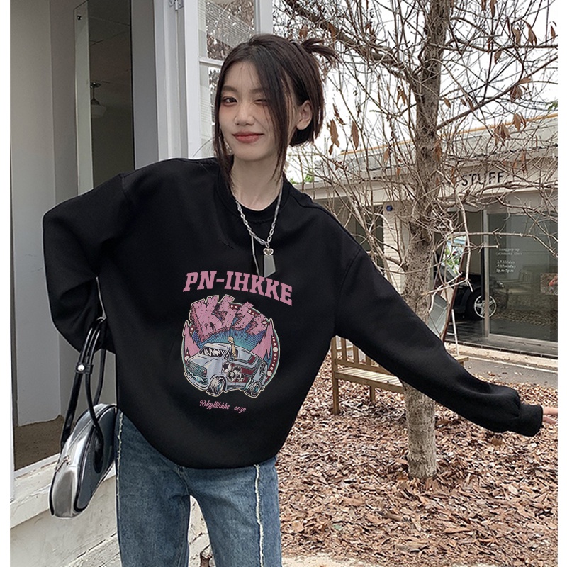 Sweater Oversize Car Unisex Sweater Oversize Korean Style/atasan kaos import wanita