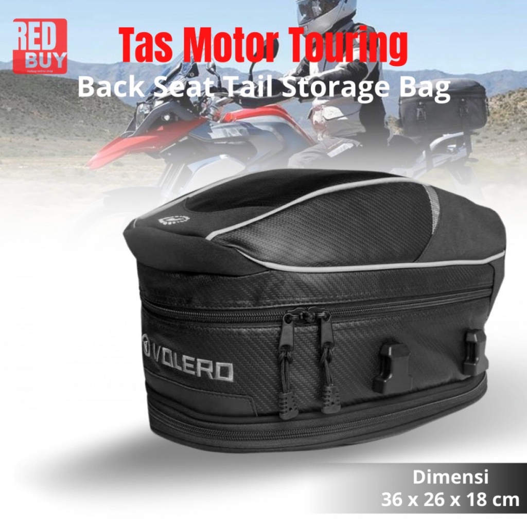 VOLERO Tas Motor Touring Back Seat Tail Storage Bag