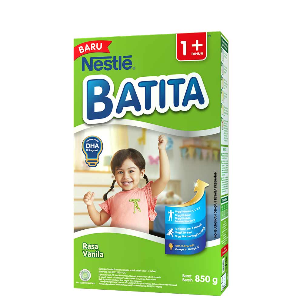 

Nestle Batita1+ Susu Pertumbuhan Vanilla 850 Gram