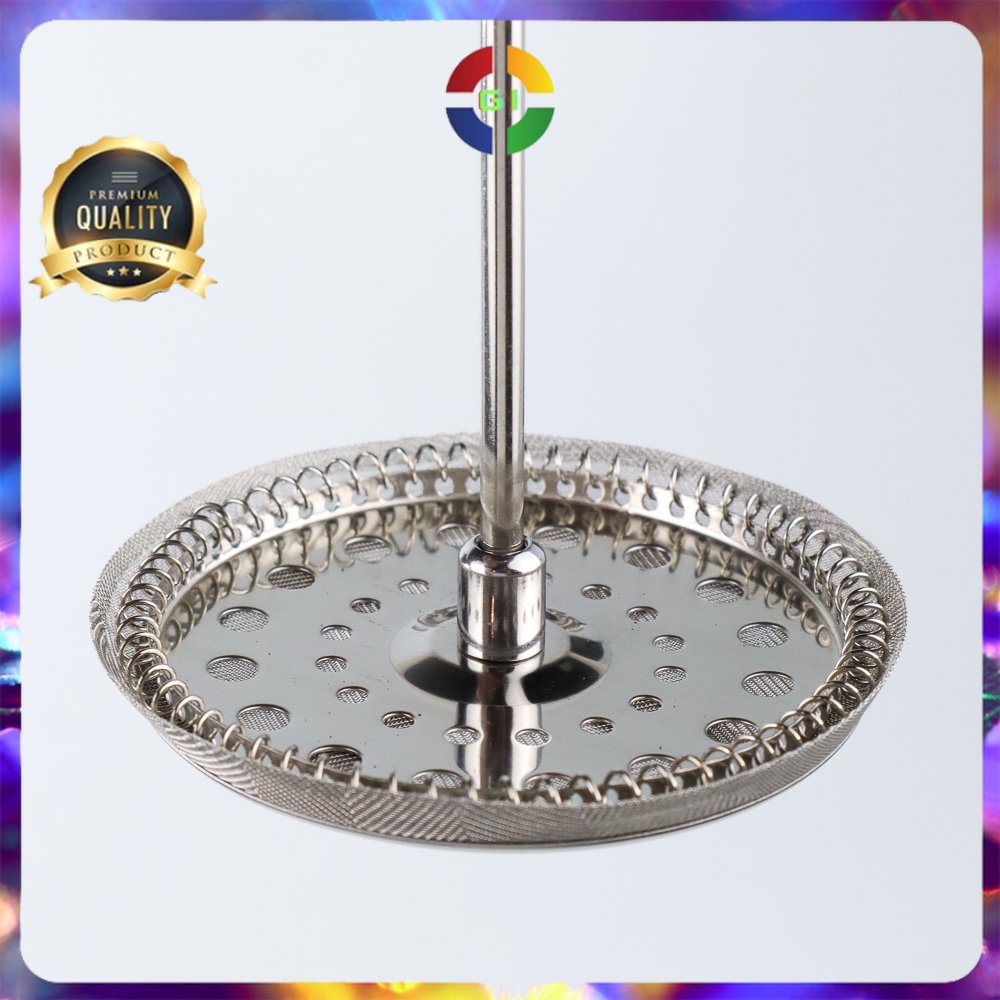 Teko Penyeduh Kopi Teknik French Press Pot 600ml Stainless