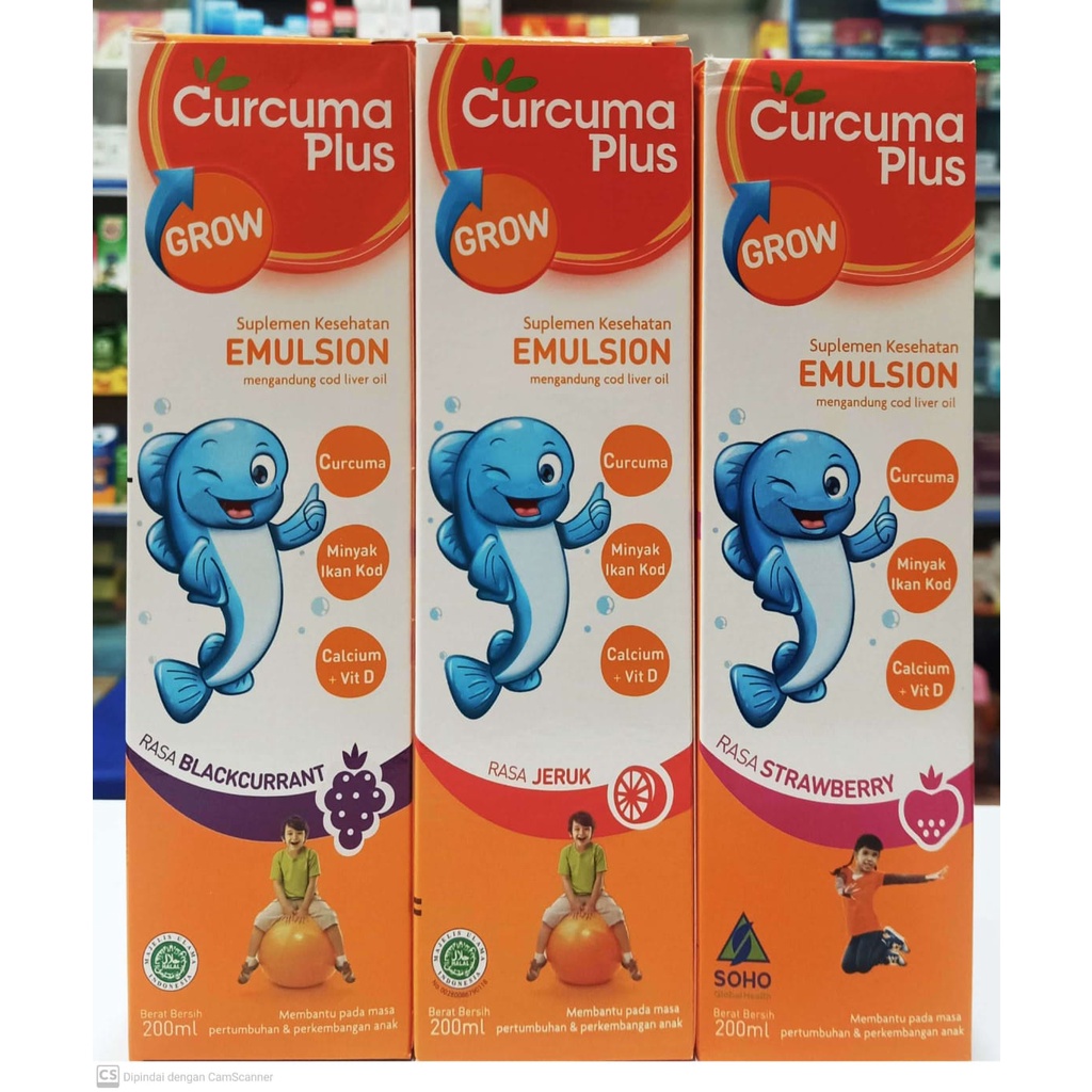 Curcuma Plus Grow Emulsion 200ml - Penambah nafsu makan anak