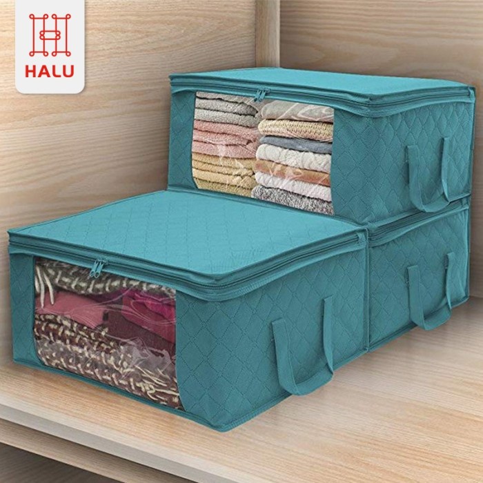 Halu Storage Box Bamboo Organizer Tempat Penyimpanan Serbaguna Hsb205