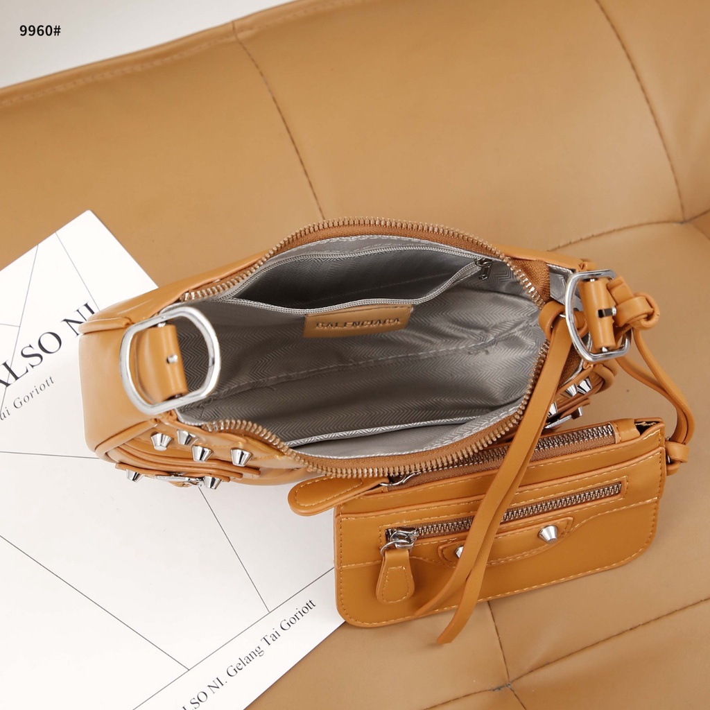 BC Small Leather Shoulder Bag 9960