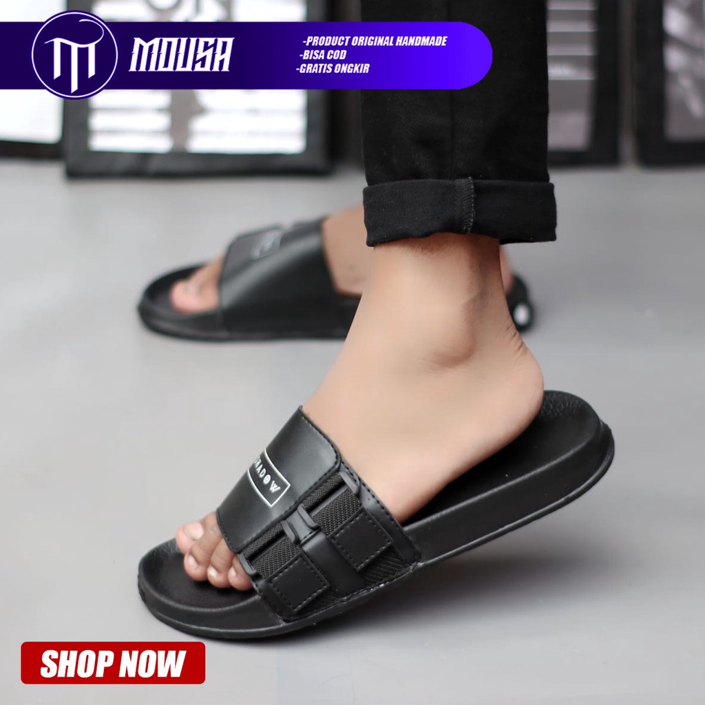 Sandal Slide Slop Pria Sendal Selop Original Distro Mousa Domus