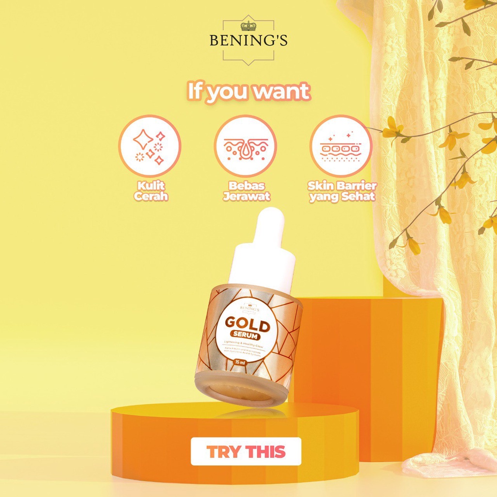 COD BPOM Benings Serum Gold Skinker Mencerahkan Dr Oky
