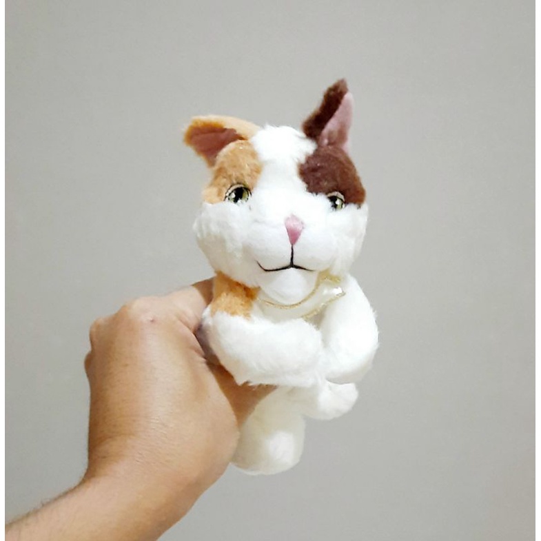 Boneka Kucing Cantik Lembut Tangan Gerak Size 15 Cm/ Boneka Kucing