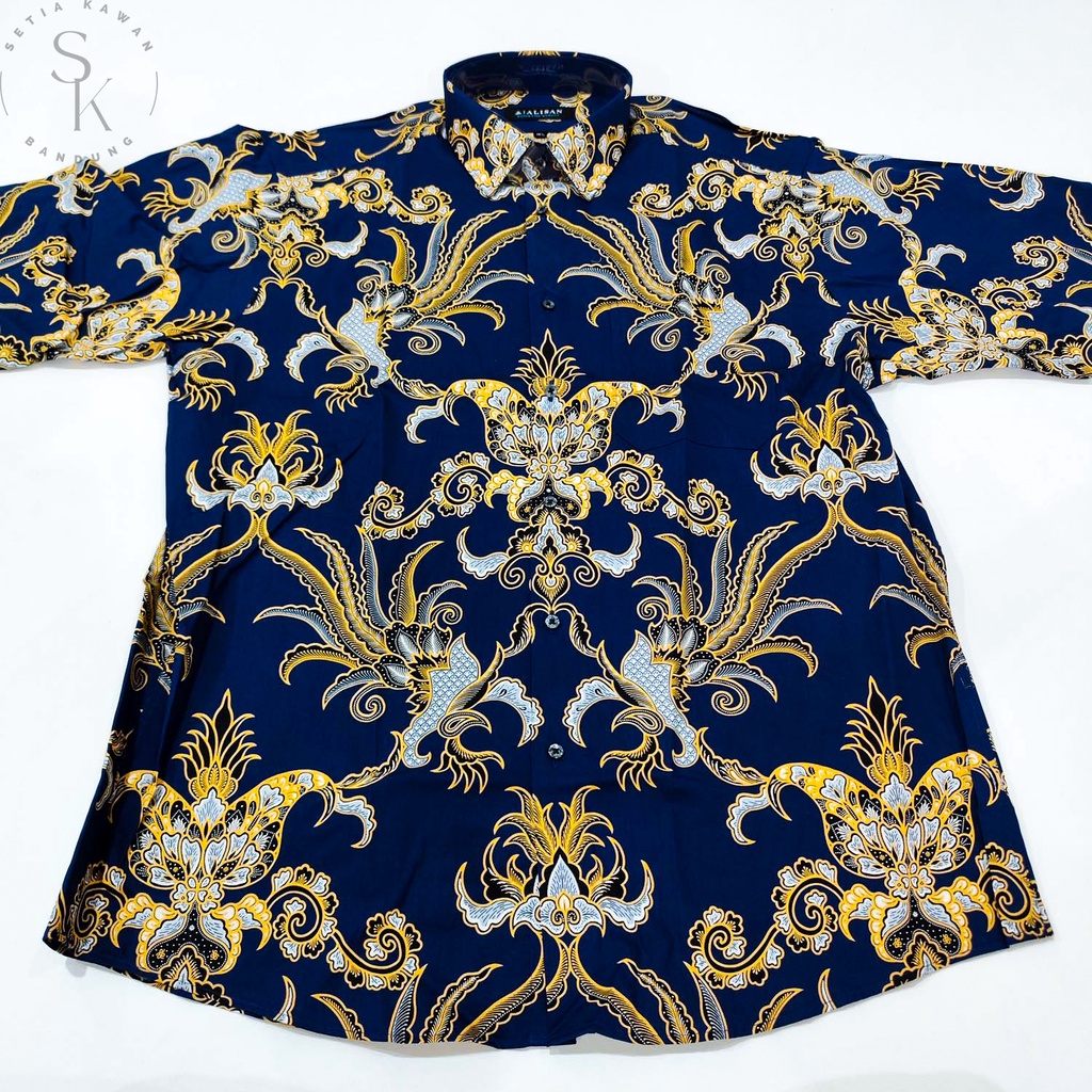 Kemeja ALISAN CORAK Batik Print Regular Lengan PENDEK ( Seri 00307B JUMBO )