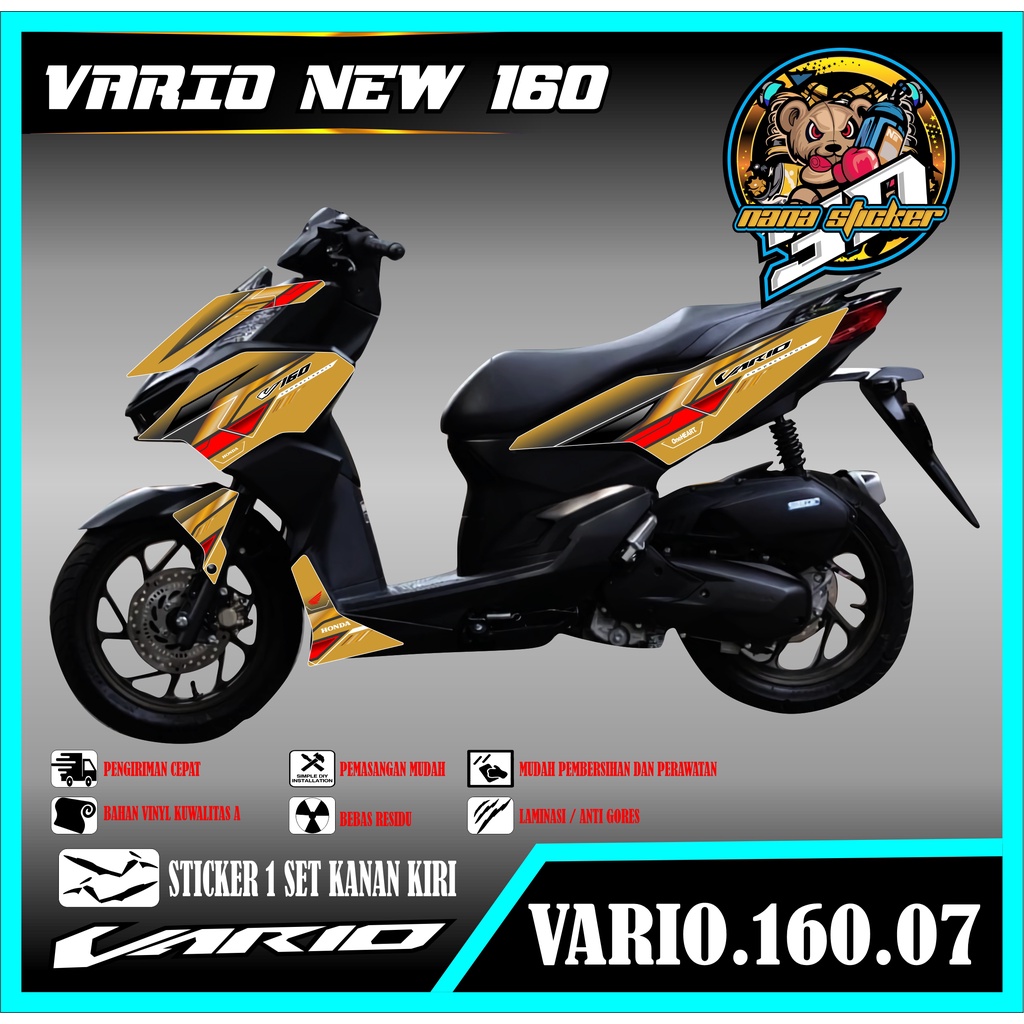 Striping NEW VARIO 160 - Variasi Sticker VARIO 160 Stiker Skotlet Motor Scotlite NEW VARIO 160 CODE 