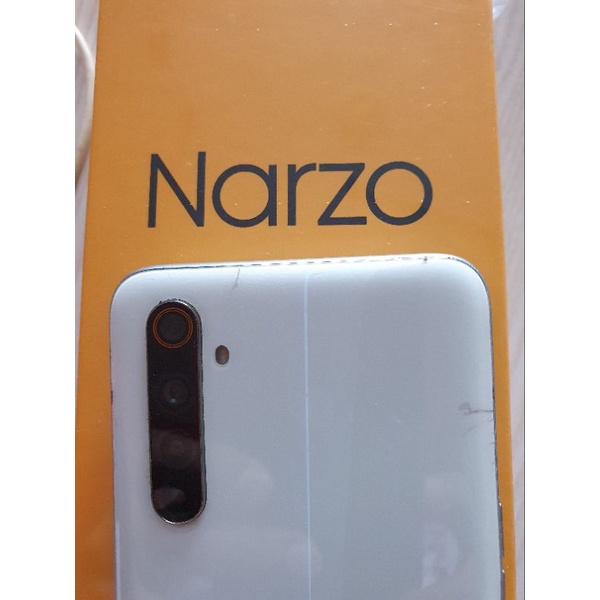 BEKAS REALME NARZO 4 GB / 128 GB - SECOND PUTIH KOMPLIT