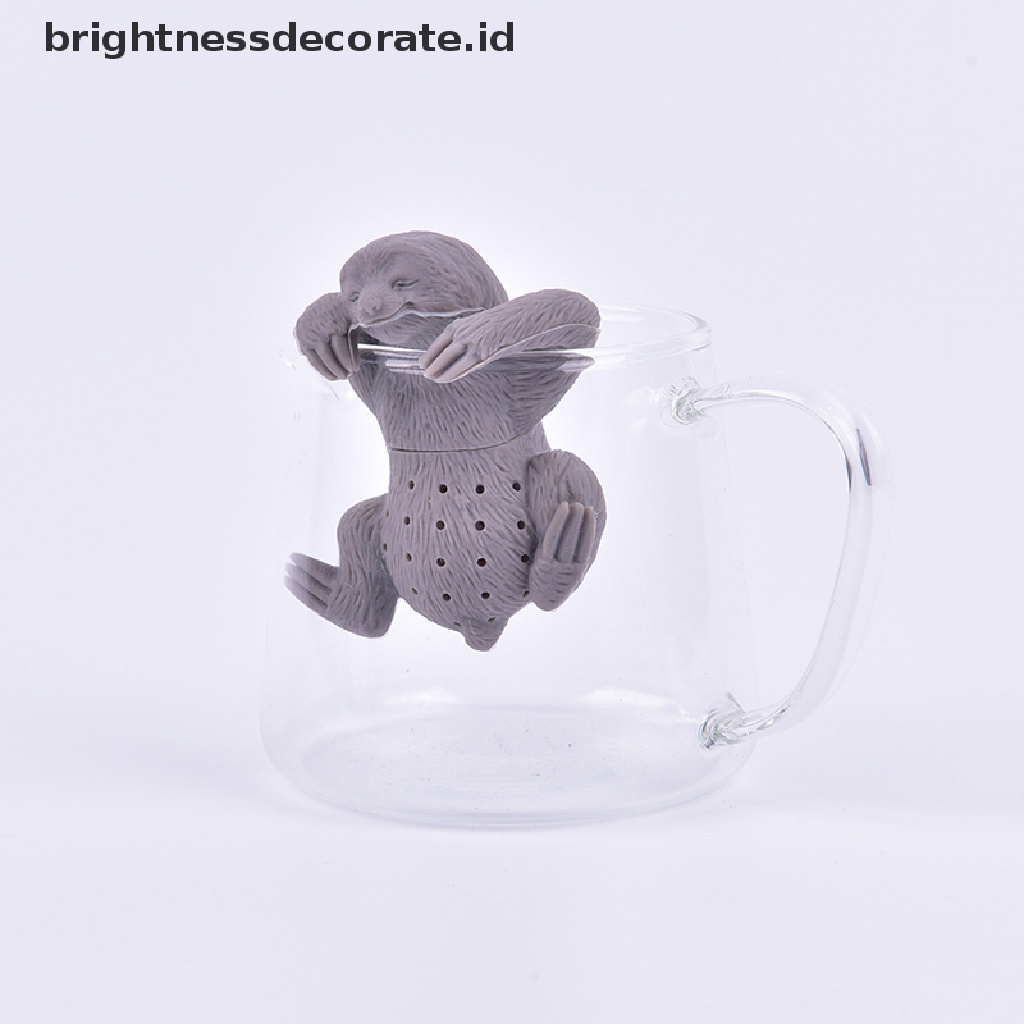 [Birth] Silikon Tea Infuser Creative Safety Tea Bag Filter Saringan Teh Sloth Tea Bag [ID]