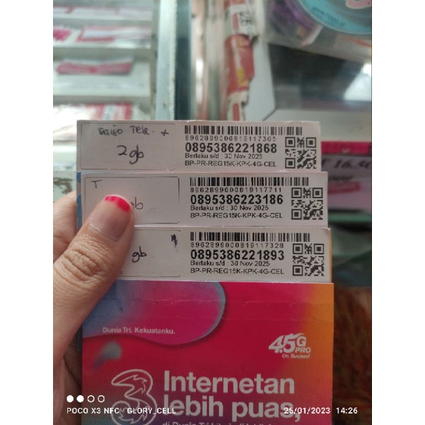 NOMOR NOMER PERDANA THREE CANTIK 3 TRI CANTIK 11 DIGIT