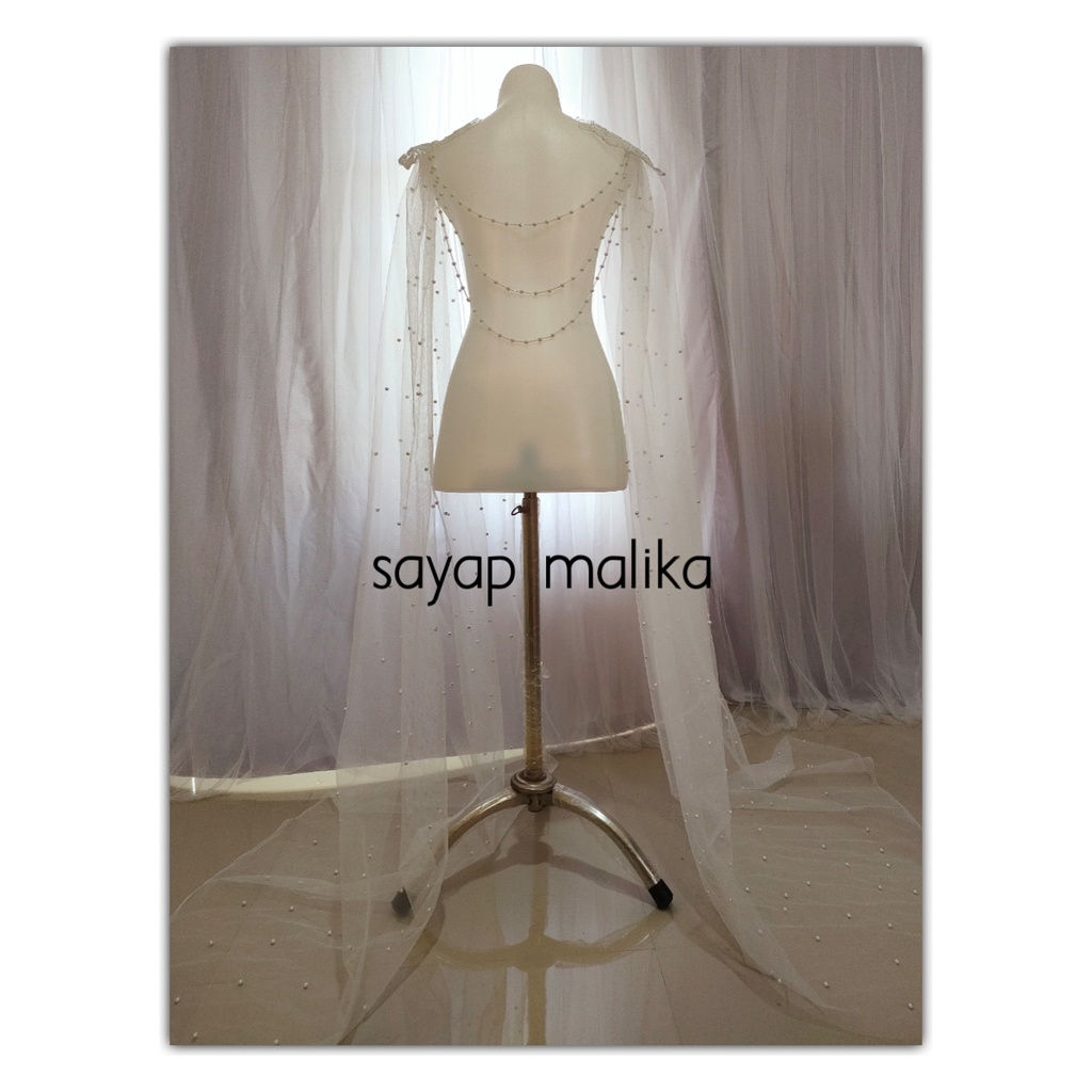 REALPICT sayap malika / hiasan bahu hiasan kebaya variasi bahu / sayap payet rantai / variasi kebaya