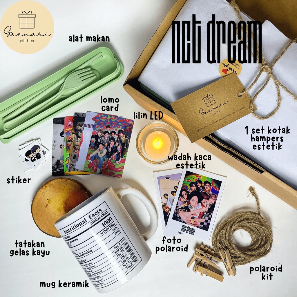 Gift Box NCT DREAM | Hampers NCT DREAM | Kado NCT DREAM | Hadiah NCT DREAM | Fan Kit NCT DREAM | Gif