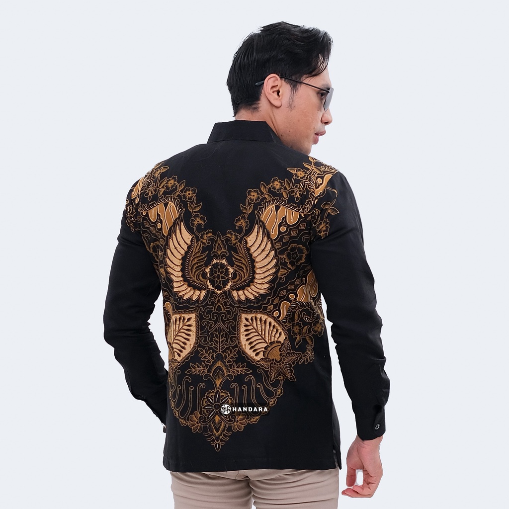 Handara Batik Pria Lengan Panjang Slim Fit Premium Wiro Sasono HB-329