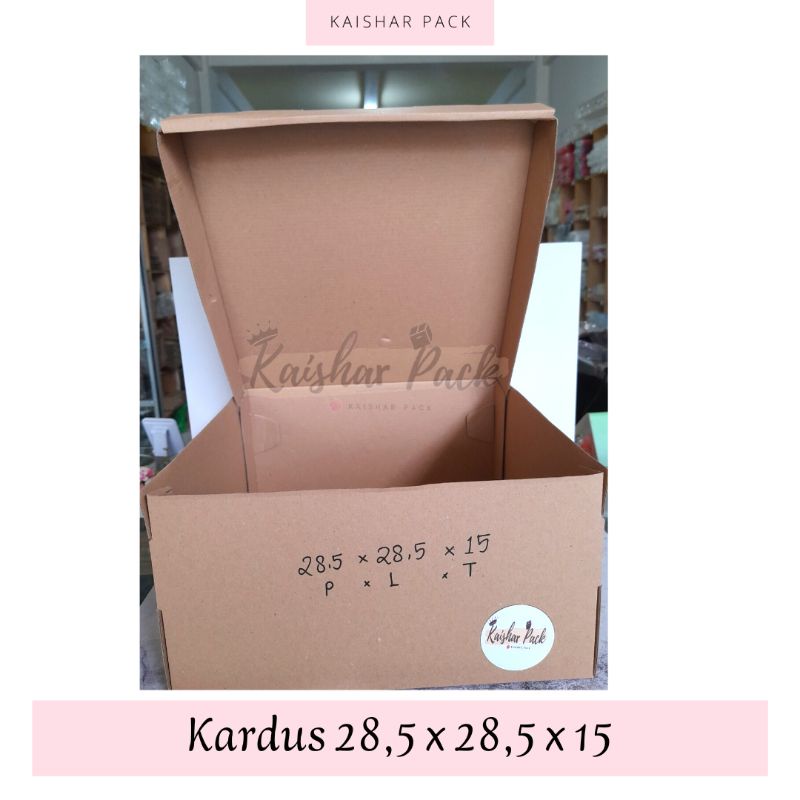 

KARDUS BOX 28,5X28,5X15 / PIECES