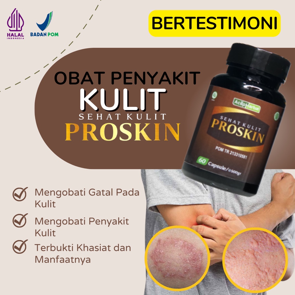 ProSkin Sehat Kulit Kapsul Bubuk Ekstrak Daun Binahong Obat Gatal Herbal Ori Segala Macam Penyakit K