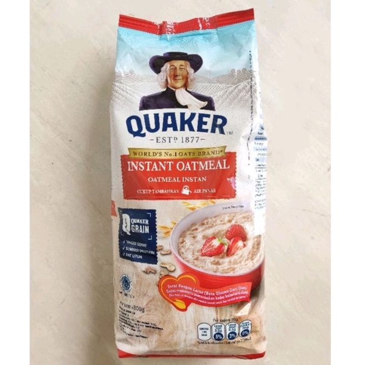 

Quaker Instant Oatmeal Oat Meal Merah 800 Gram Quaker Oatmeal Quaker Instan Oatmeal 1Pcs Ecer