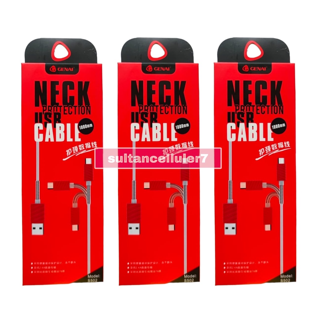 KABEL DATA GENAI S502 USB MICRO ANDROID CHARGER