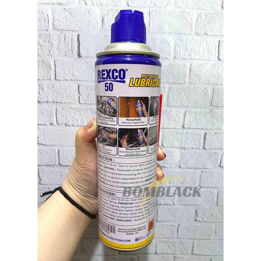 REXCO 50 500 ml Lubricant Pelumas Pelindung Karat Mesin Mobil Motor