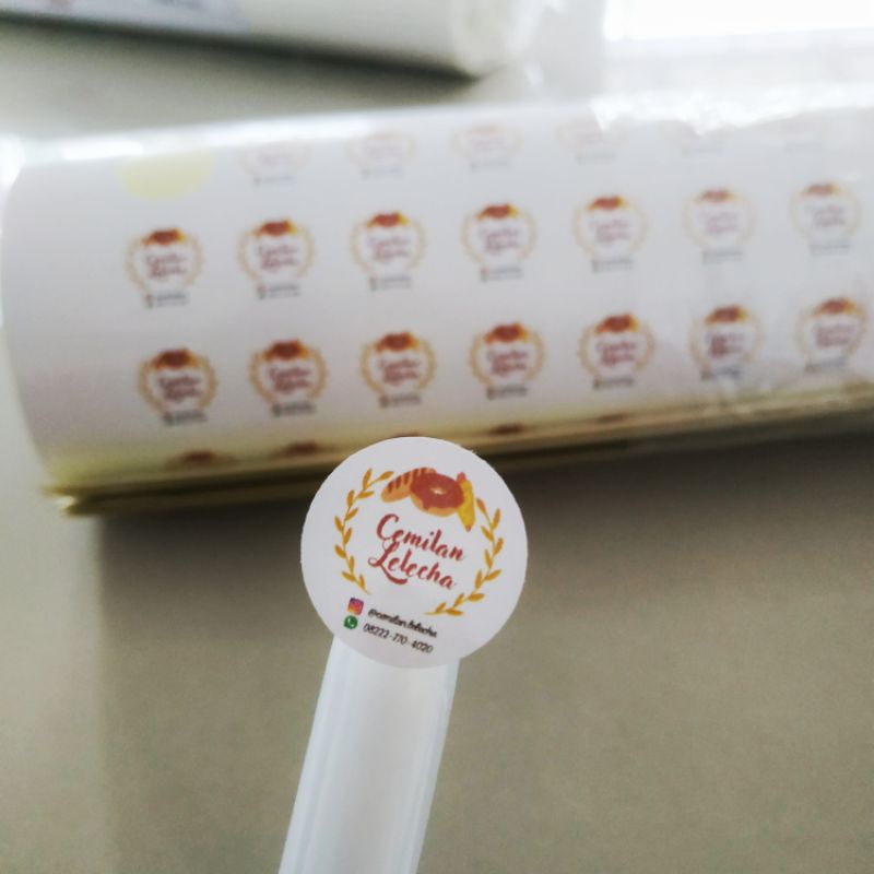 

MURAH 230an PCS Stiker Label Ukuran Mini (2 cm) / Label snack mini Bisa CUSTOM