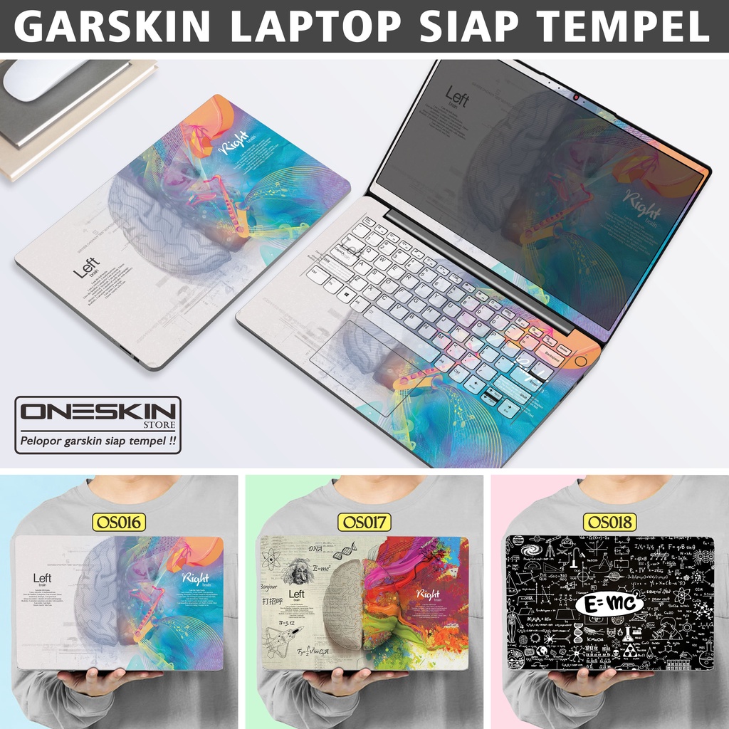 Garskin Sticker Laptop Protector Macbook Full Body Bottom Bezel Palmrest Skin Brain Einstein