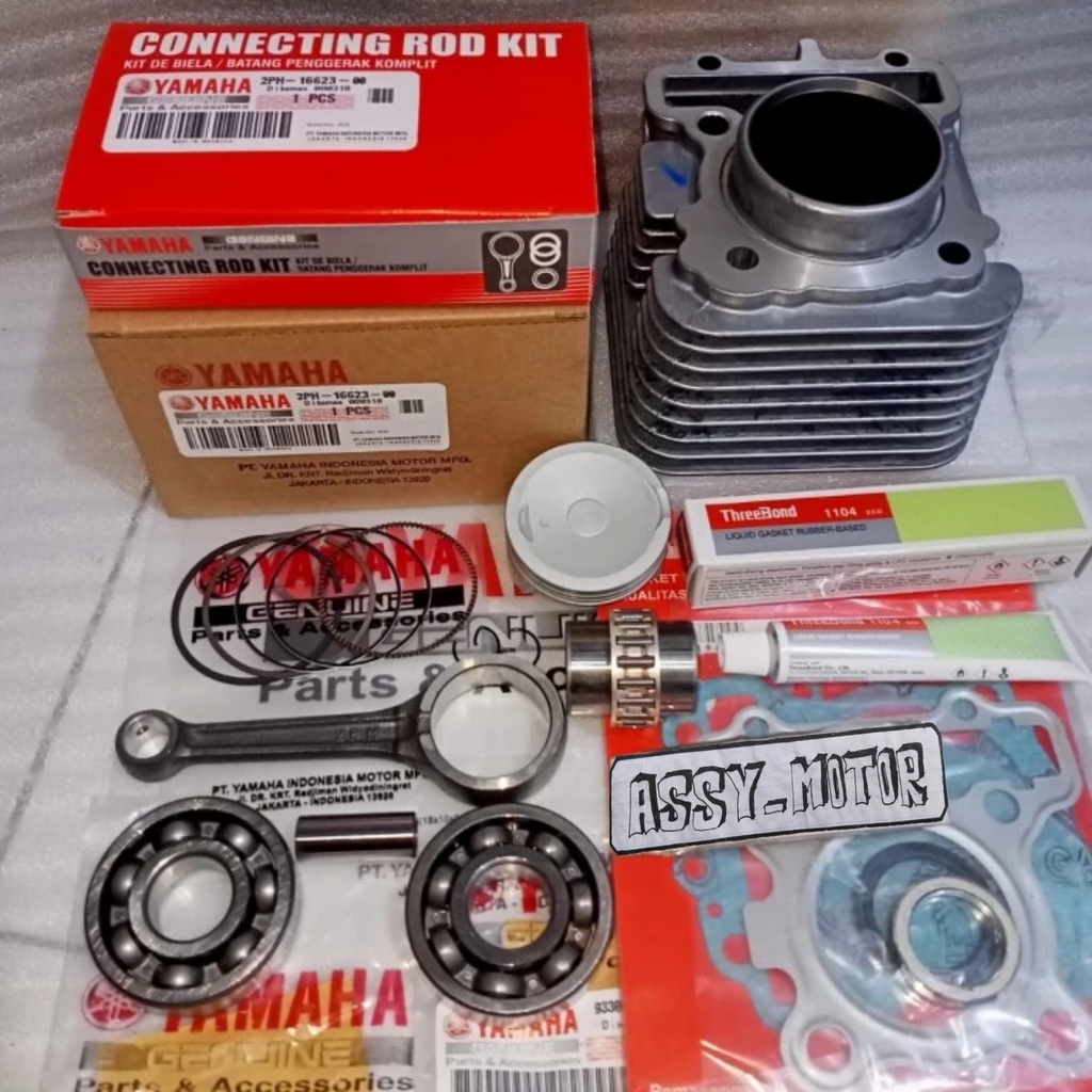 Paket Komplit Blok Seher Mio M3 125 Z +Bering + Stang Seker Mio GT 125, Mio Z 125, Mio S 125, Soul G