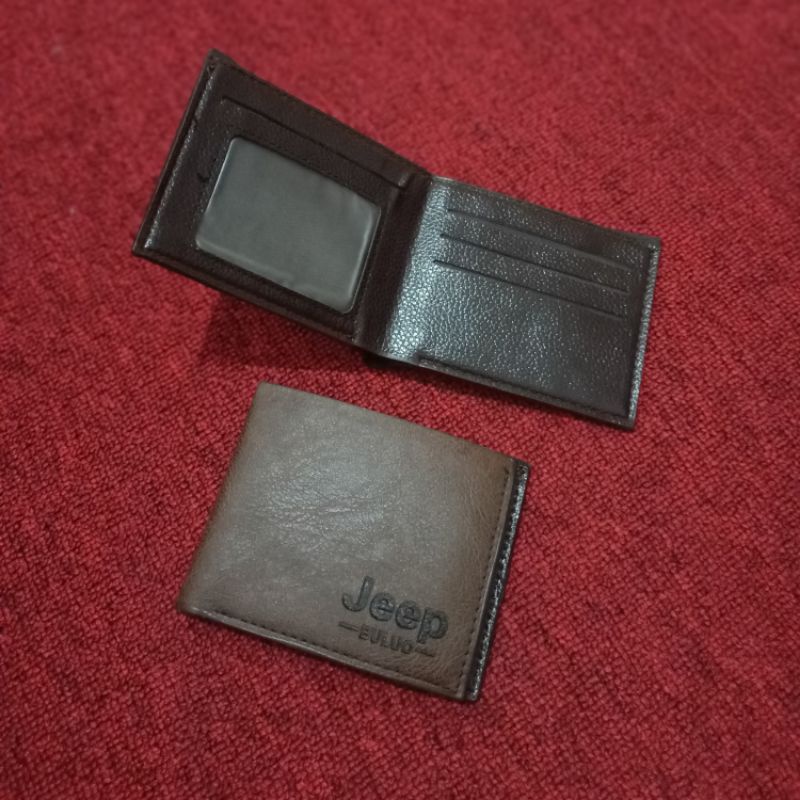 DOMPET PRIA MODEL LIPAT PENDEK KULIT JEEP BULUO IMPORT