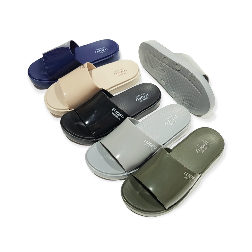 Luofu Sandal Kokop Polos Jelly Wanita E7199A2-5WB (AV1)