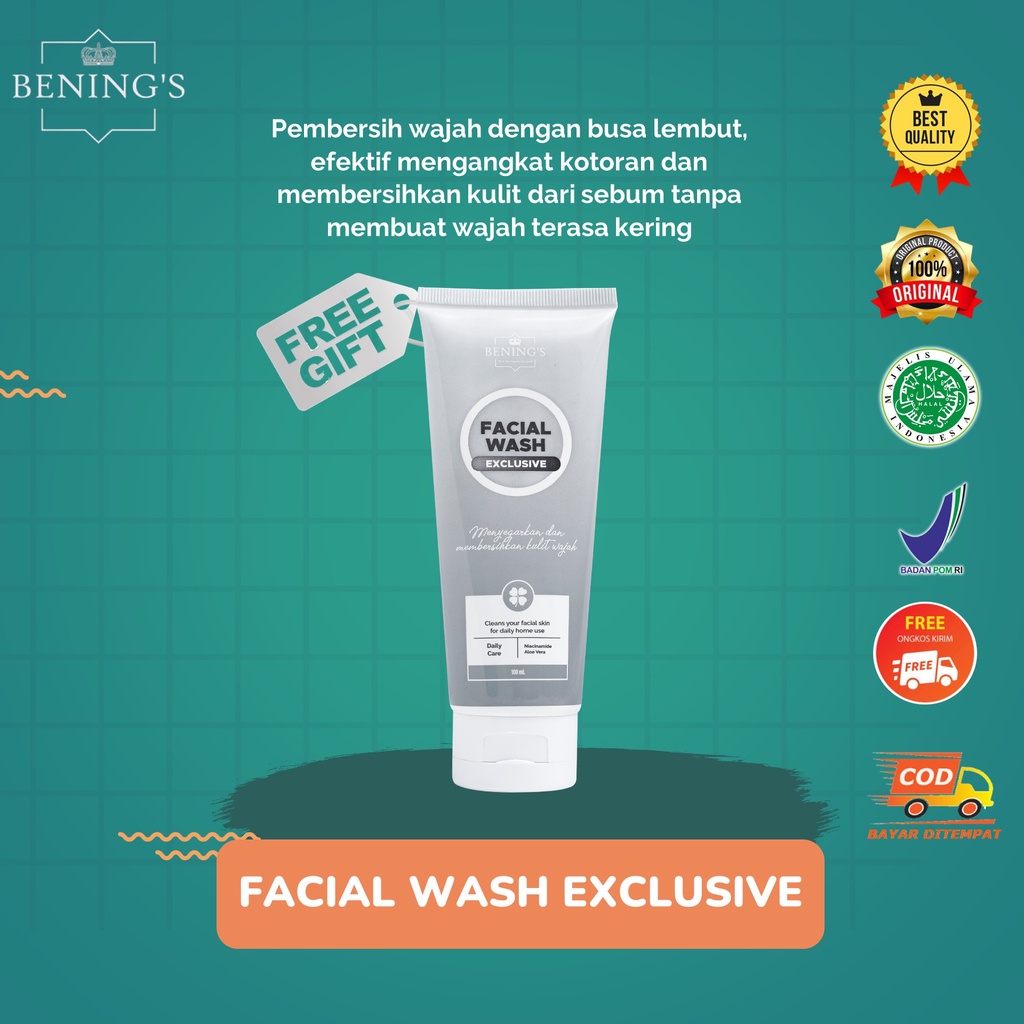 Facial Wash Exclusive Bening Skincare by dr Oky Pratama