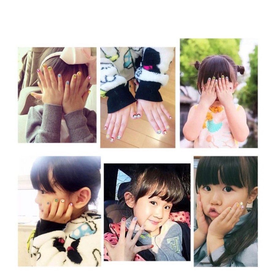 STICKER 3D KUKU ANAK KARAKTER FINGER NAIL ART MAINAN STIKER KUKU 3D ANAK - BDC