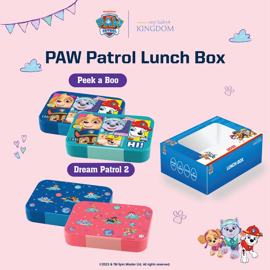 My Baby Kingdom x Paw Patrol Tritan Lunch Box Tempat Makan bekal Anak