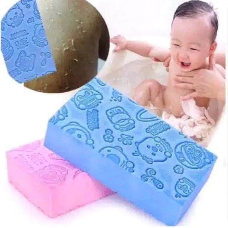 (SerbaSerbi)Pembersih Daki Spon Mandi Spon Busa Tebal Halus /Pengangkat Daki Spon Busa Mandi Bayi Dan Dewasa