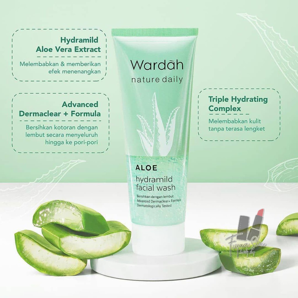 WARDAH NATURE DAILY ALOE HYDRAMID FACIAL WASH 100ML &amp; 60ML