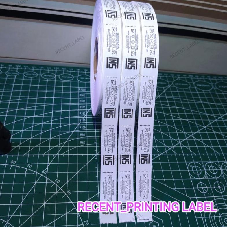 

[COD NTC] Printing logo,wash label, SNI label 1.5x4.5cm 1 roll @2.000 pcs 36