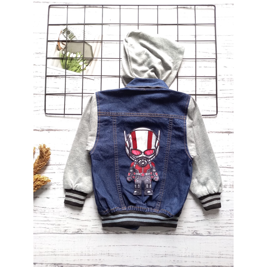 JAKET HOODIE LED (NYALA) SUPERHERO ANAK